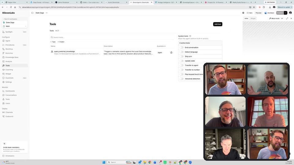 Still from Session 001: Marty Reed sharing their screen